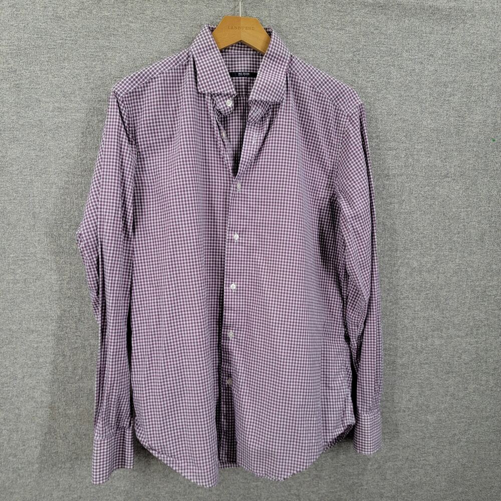 PAL ZILERI PLAID BUTTON DOWN SHIRT, SIZE 16/41